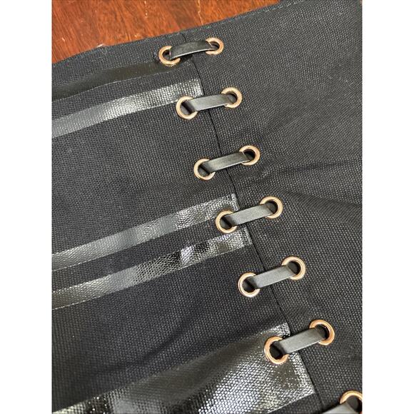 Victoria's Secret Weekender Tote Bag Large Black Zipper Top Travel Gym Commute - Picture 8 of 8